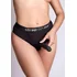Трусики с высоким поясом с кольцом Strap-On-Me Harness Idole чёрные фото 6