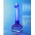 Фаллоимитатор с Led подсветкой Strap-On-Me Semi-Realistic Glow-Led M синий фото 6