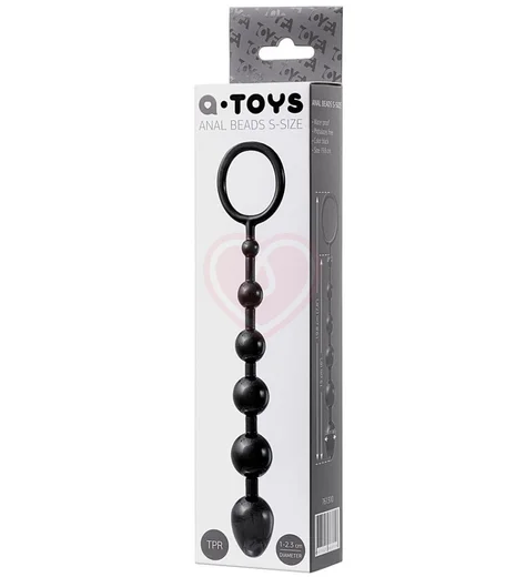 Анальная цепочка с кольцом Toyfa A-toys S чёрная фото 6