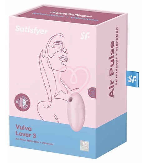 Вакуумный стимулятор с вибрацией Satisfyer Vulva Lover 3 розовый фото 2