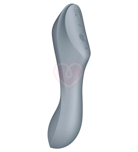 Вакуумный вибростимулятор Satisfyer Curvy Trinity 3 серый фото 3