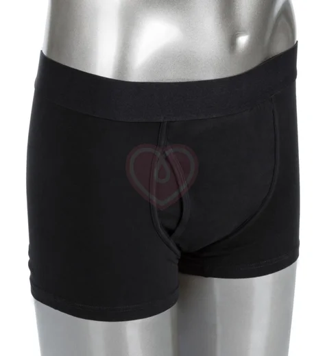 Вибратор для мужчин с боксерами и пультом Boxer Brief Set черный L/XL фото 4