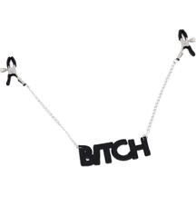 Зажимы на соски Crazy Hand Made Bitch чёрные