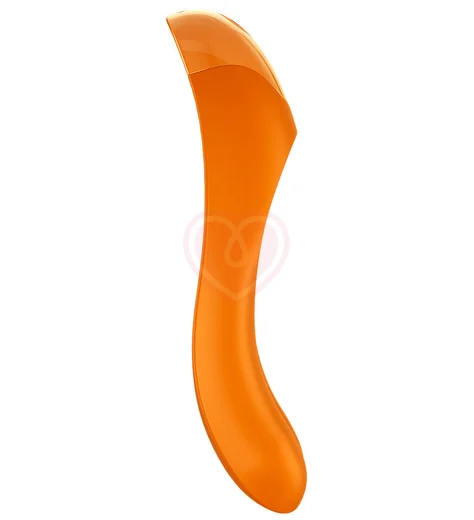 Мини-вибратор с двумя кончиками Satisfyer Candy Cane оранжевый фото 2
