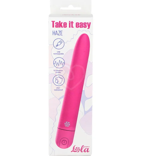 Вибратор Take it Easy Haze розовый фото 2