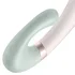 Вибратор Satisfyer Heat Wave с клиторальным стимулятором и нагревом бледно-зелёный фото 3