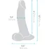 Реалистичный изогнутый фаллоимитатор с мошонкой Slipskin Realstic Curved 20 см телесный фото 2