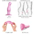 Изогнутый фаллоимитатор Strap-On-Me Dildo Plug Curvy размер M 14 см розовый фото 5