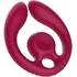 Двойной вибратор с дистанционным управлением SVibe Snail Gizi Duo бордовый фото 5