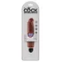 Вибратор King Cock Vibrating Stiffy 18 см коричневый фото 3