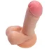 Реалистичный фаллоимитатор на присоске и с мошонкой RealStick Nude Lorn телесный фото 6