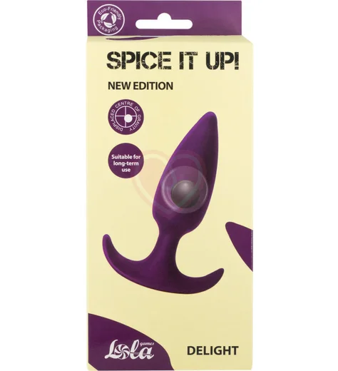 Анальная пробка со смещенным центром тяжести Spice It Up Delight фиолетовая фото 4