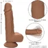 Фаллоимитатор с мошонкой на присоске Dual Density Silicone Studs 13 см коричневый фото 8