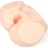 Мастурбатор-полуторс с вагиной и анусом Onahole Real Vagina с двойным слоем и вибрацией фото 11