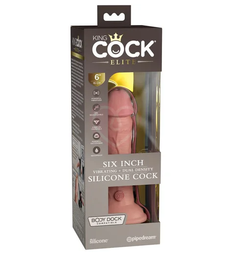 Реалистичный вибратор на присоске King Cock Elite 15 см фото 3