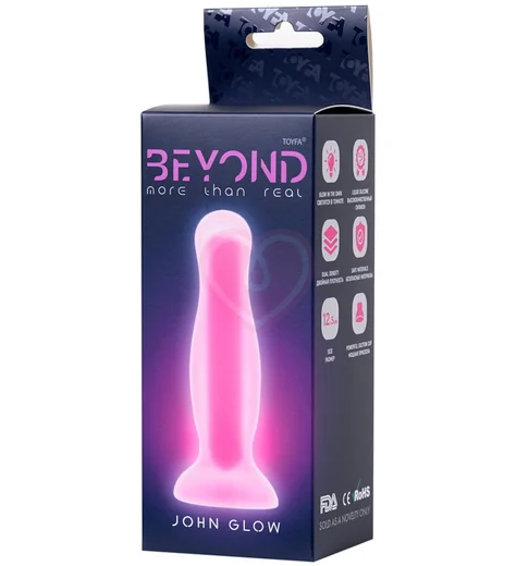 Светящаяся в темноте анальная пробка Beyond John Glow 10,5 см фото 3