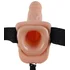 Фаллопротез с мошонкой Hollow Strap-On with Balls 19 см телесный фото 4