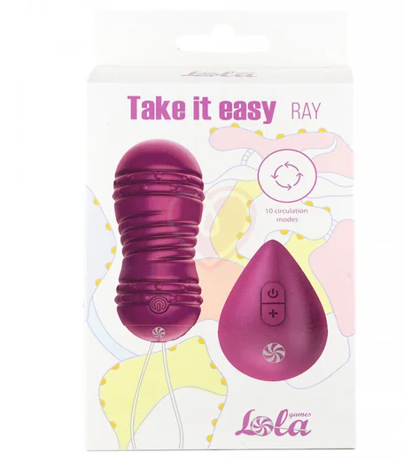 Вагинальные шарики с вибрацией и циркуляцией Take it Easy Ray фиолетовые фото 3
