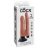 Вибратор реалистик на присоске двойной King Cock Double Penetrator телесный фото 5