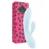 Вибратор с клиторальным стимулятором Lea Rabbit Vibrator Blueberry голубой фото 4