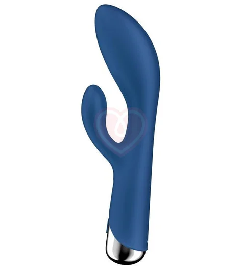 Вибратор-кролик с ротацией Satisfyer Spinning Rabbit 1 синий фото 6