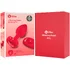 Анальная пробка с кристаллом сердцем и вибрацией b-Vibe Heart Shape Jewel Plug M/L красная фото 11