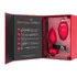 Анальная пробка с кристаллом сердцем и вибрацией b-Vibe Heart Shape Jewel Plug M/L красная фото 12