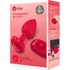 Анальная пробка с кристаллом сердцем и вибрацией b-Vibe Heart Shape Jewel Plug M/L красная фото 13