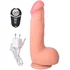 Реалистичный вибратор на присоске с пультом RealStick Elite Vibro 19 см телесный фото 5