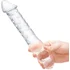 Двусторонний стеклянный рельефный фаллоимитатор Glas Double Ended фото 3
