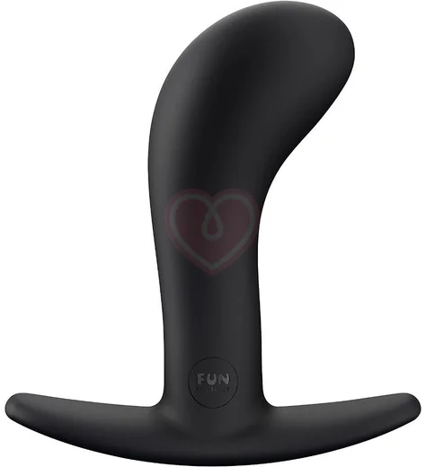 Анальная пробка с загнутым кончиком Fun Factory Bootie Large Anal Toy чёрная фото 1
