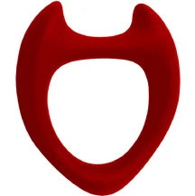 Эрекционное кольцо с двумя рожками Cnex Wooomy Toro L красное