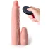 Вибронасадка для увеличения члена PipeDream Fantasy X-Tensions Sleeve Vibrating Plug телесная фото 1