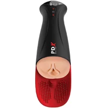 Мастурбатор в колбе вагина с вибрацией PipeDream Fuck-O-Matic Pro Xl телесный