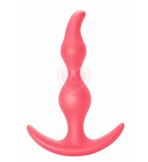 Анальная пробка Lola Games First Time Bent Anal Plug розовая фото 1