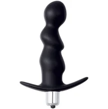 Анальная пробка с вибрацией Lola Games First Time Spiral Anal Plug чёрная