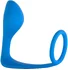Анальный стимулятор с эрекционным кольцом Lola Games Button Anal Plug голубой фото 1