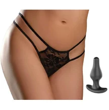 Анальная пробка с поясочком Hookup Panties Crotchless Pleasure Pearls