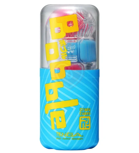 Мастурбатор Tenga Bobble Crazy Cubes розово-голубой фото 2