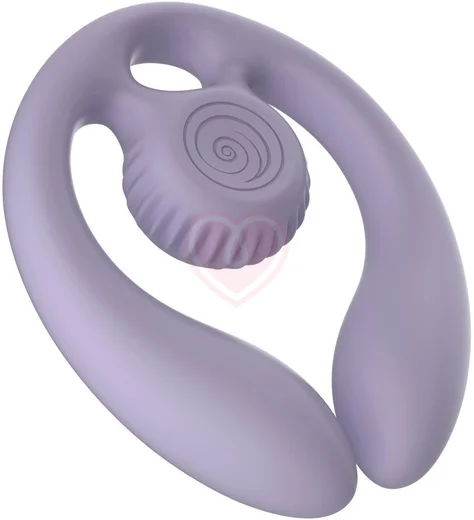 Двойной вибратор с дистанционным управлением SVibe Snail Gizi Duo лиловый фото 4