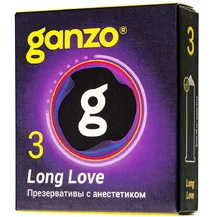 Презервативы для продления полового акта Ganzo Long Love 3 шт