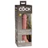 Реалистичный фаллоимитатор King Cock Ellite Dual Density 18 см телесный фото 3