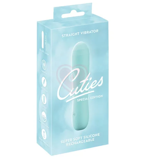 Классический вибратор Cuties бирюзовый фото 6
