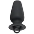 Анальная пробка с крышкой Lust Tunnel Plug With Stopper чёрная фото 2