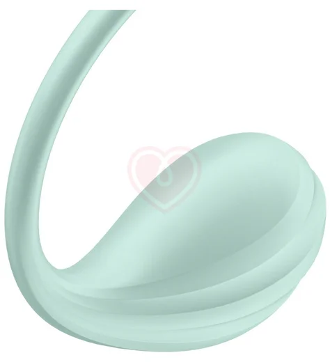 Виброяйцо Satisfyer Smooth Petal с управлением со смартфона мятное фото 2