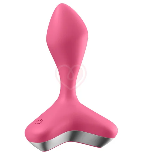 Анальная вибропробка Satisfyer Game Changer с приложением розовая фото 2