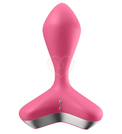 Анальная вибропробка Satisfyer Game Changer с приложением розовая фото 4