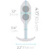 Утяжелённая анальная пробка для ношения b-Vibe Snug Plug 2 малая коралловая фото 7