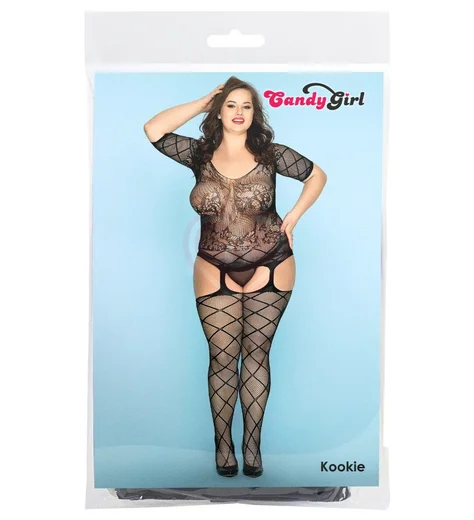 Костюм-сетка с контрастным узором и стринги Candy Girl Kookie фото 3