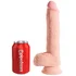Фаллоимитатор с мошонкой на присоске King Cock Triple Density 20 см телесный фото 4
